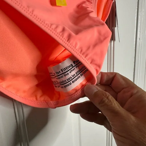 No Boundaries Neon Coral Bikini Bottom - Picture 4 of 4